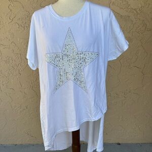White Star Embellished T-Shirt
